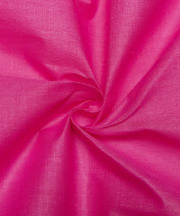 Bubble Gum Pink  Colour Plain Cotton Lining Fabric